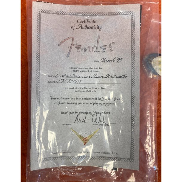 (USED) Fender Custom American Classic Stratocaster 1999